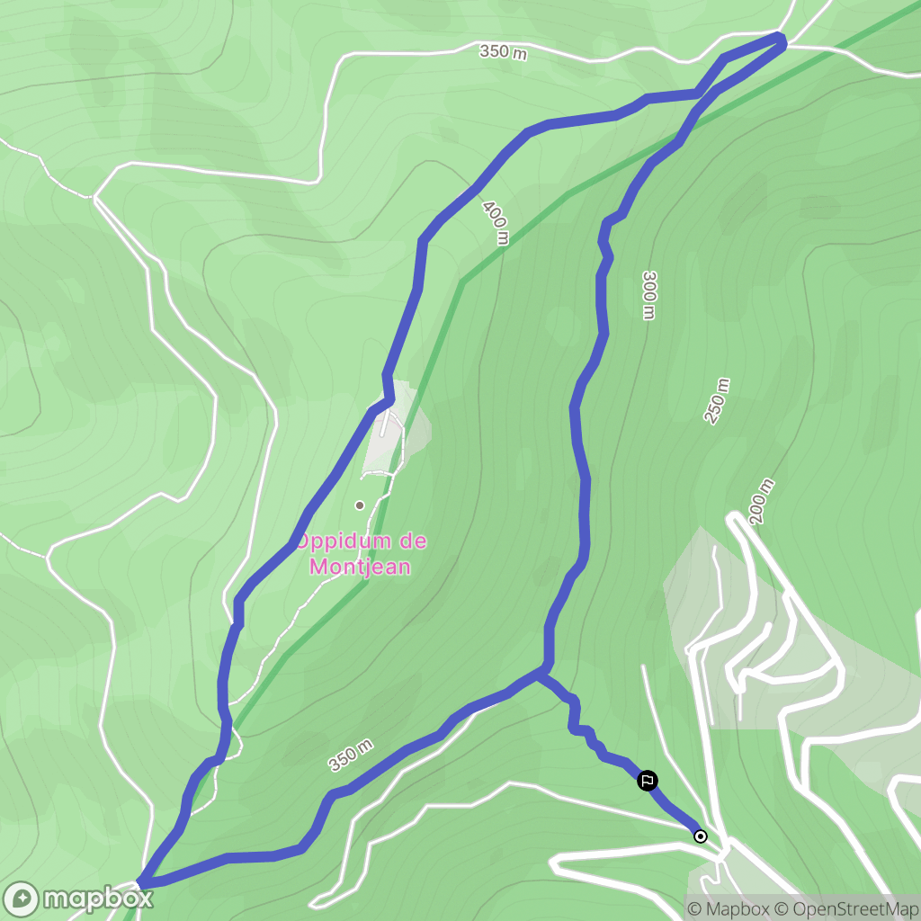 Cavalaire sur Mer : carte du parcours de randonnée - France