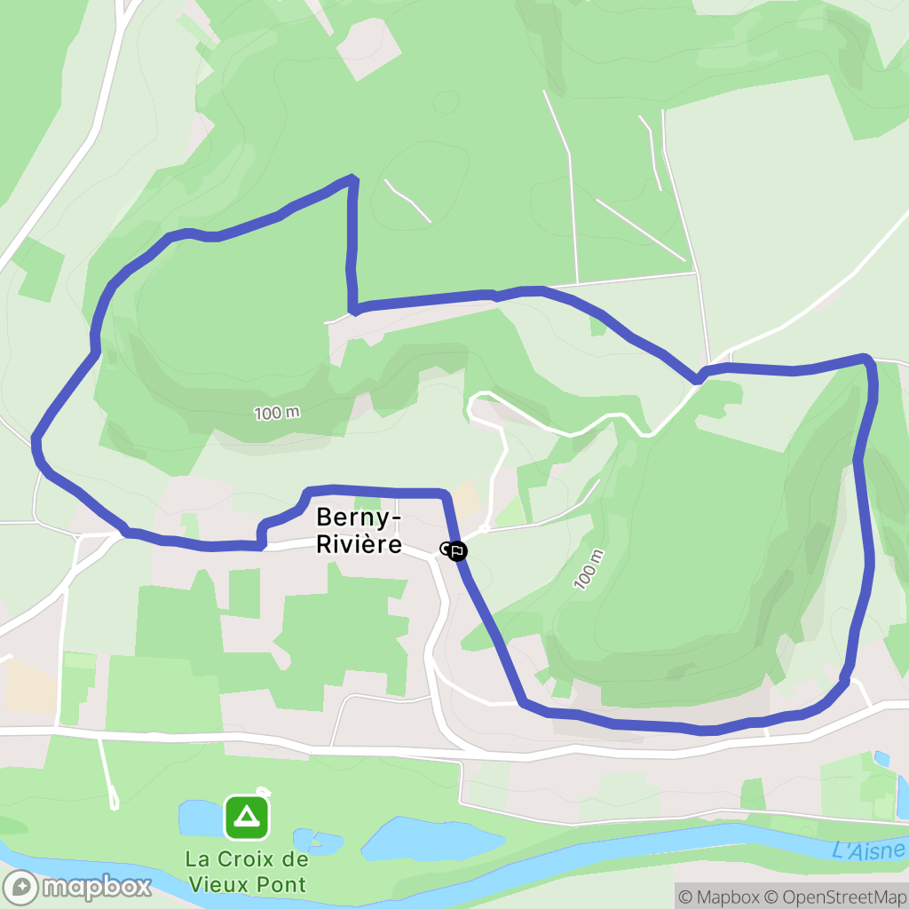 Berny-Rivière: routekaart voor buitenactiviteiten - France