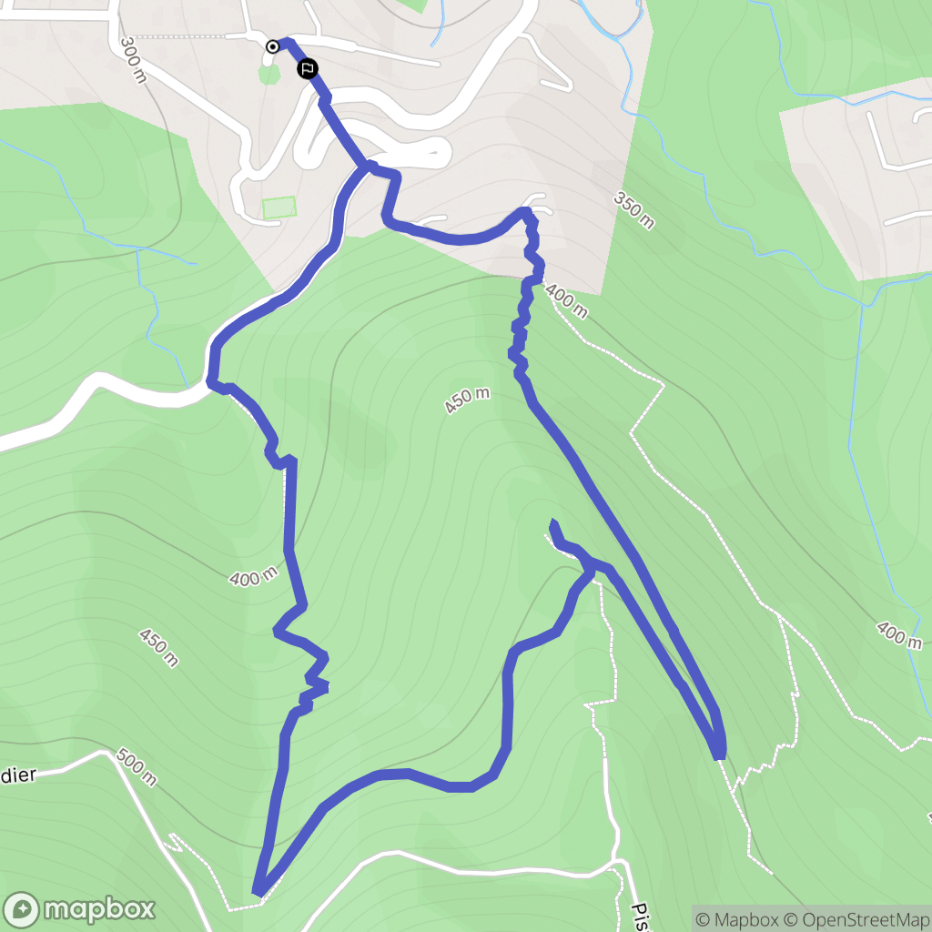 Saint-Blaise : carte du parcours de randonnée - France