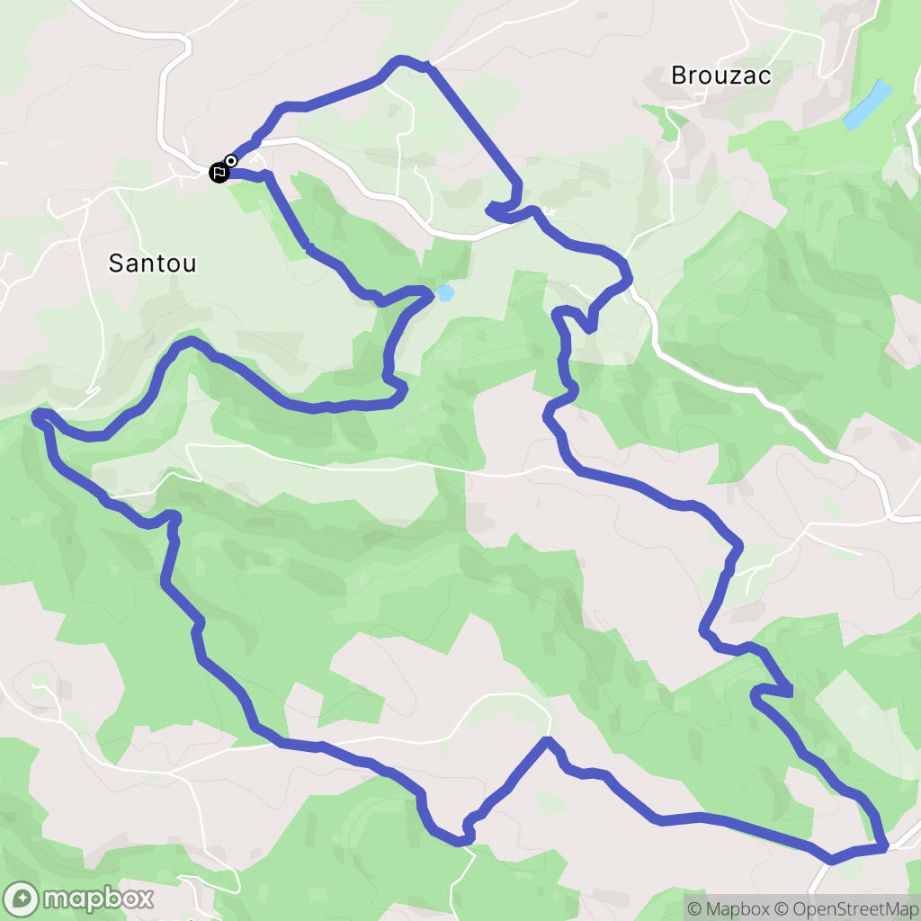 Arpajon-sur-Cère : carte du parcours de randonnée - France