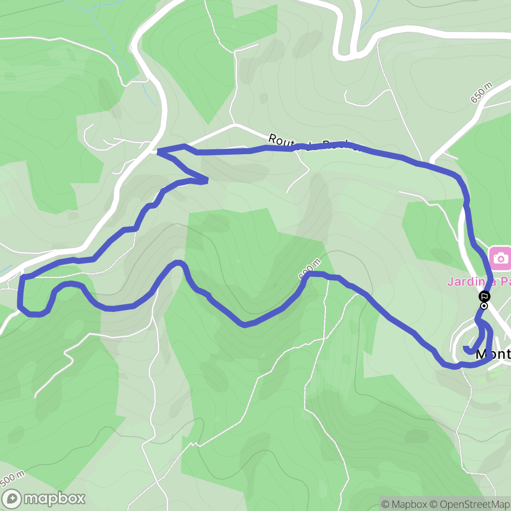 Montfuron : carte du parcours de randonnée - France