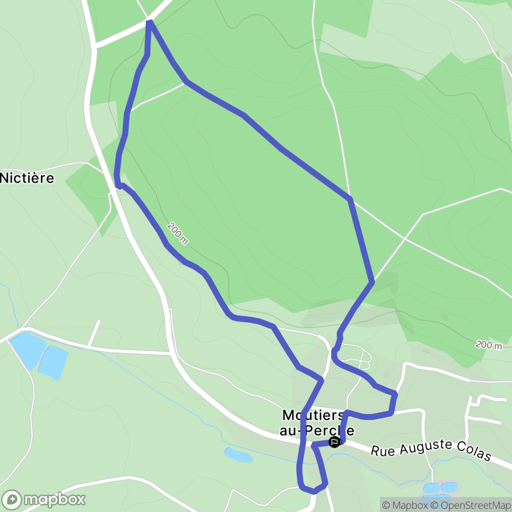 Moutiers-au-Perche: routekaart voor buitenactiviteiten - France