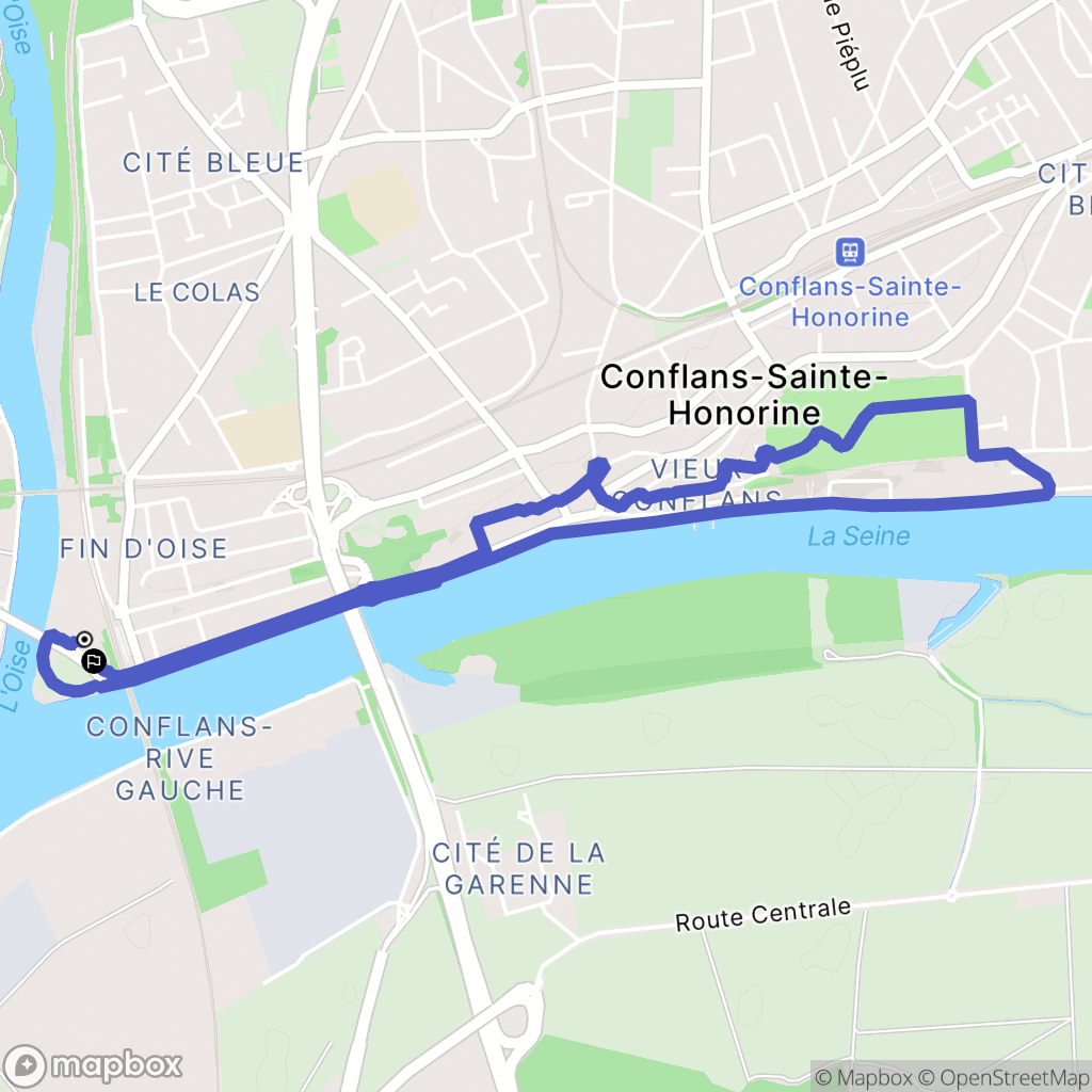 Conflans-Sainte-Honorine: routekaart voor buitenactiviteiten - France