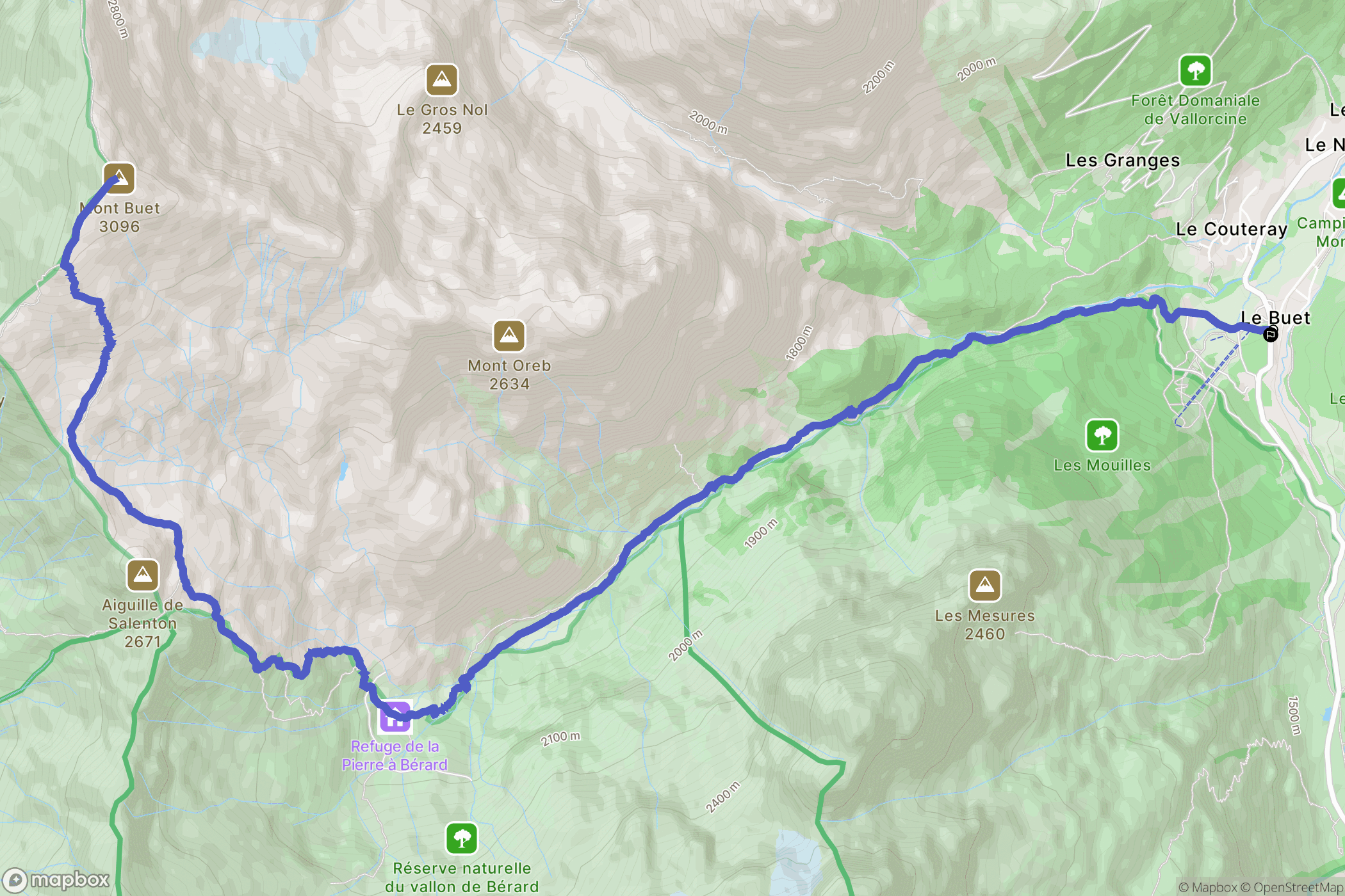 Vallorcine: routekaart voor buitenactiviteiten - France