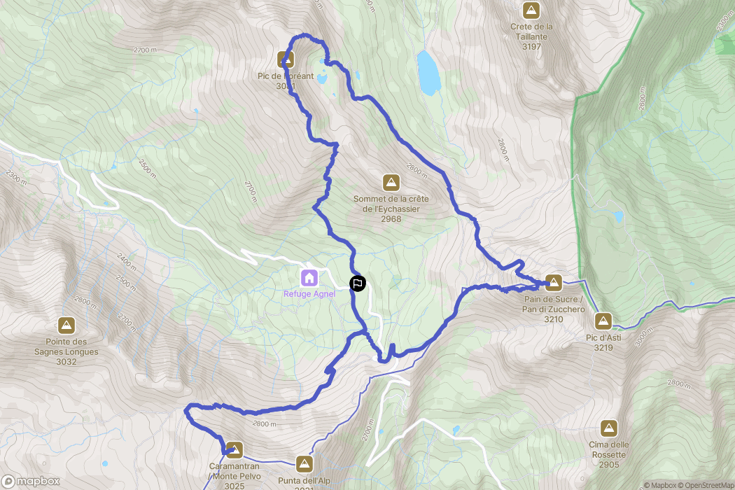 Molines-en-Queyras: routekaart voor buitenactiviteiten - France