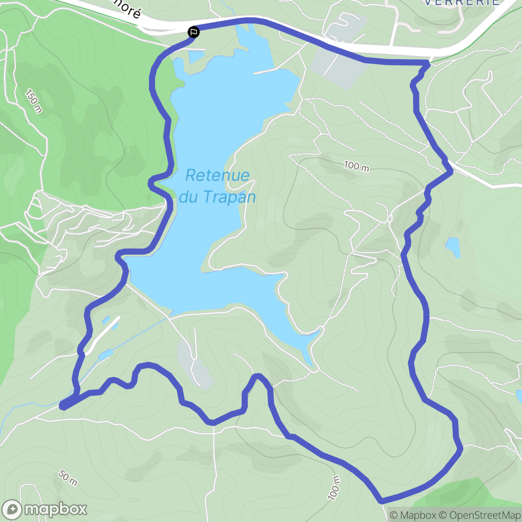 Bormes-les-Mimosas : carte du parcours de randonnée - France