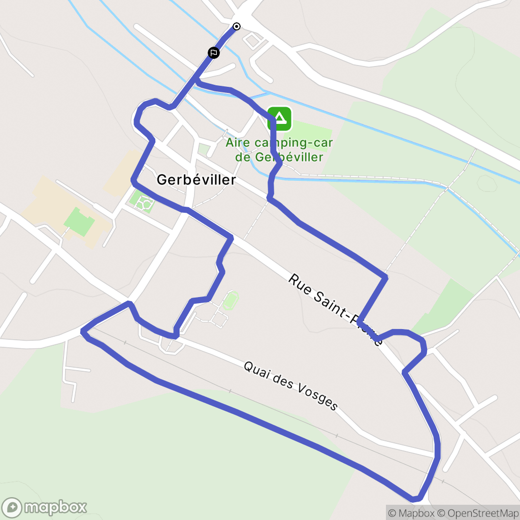 Gerbéviller : carte du parcours de randonnée - France