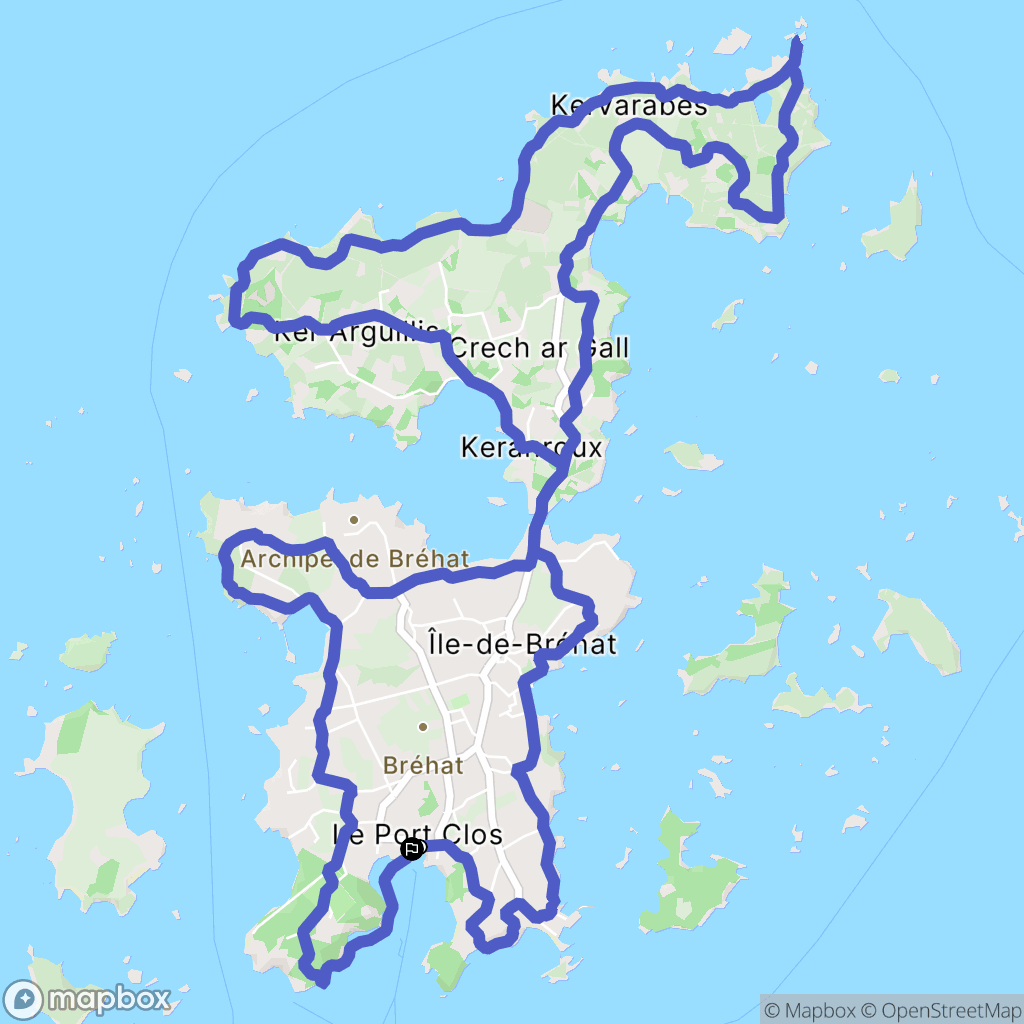 Ile de Bréhat: routekaart voor buitenactiviteiten - France