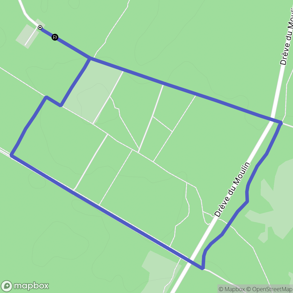 Saint-Amand-les-Eaux : carte du parcours de randonnée - France