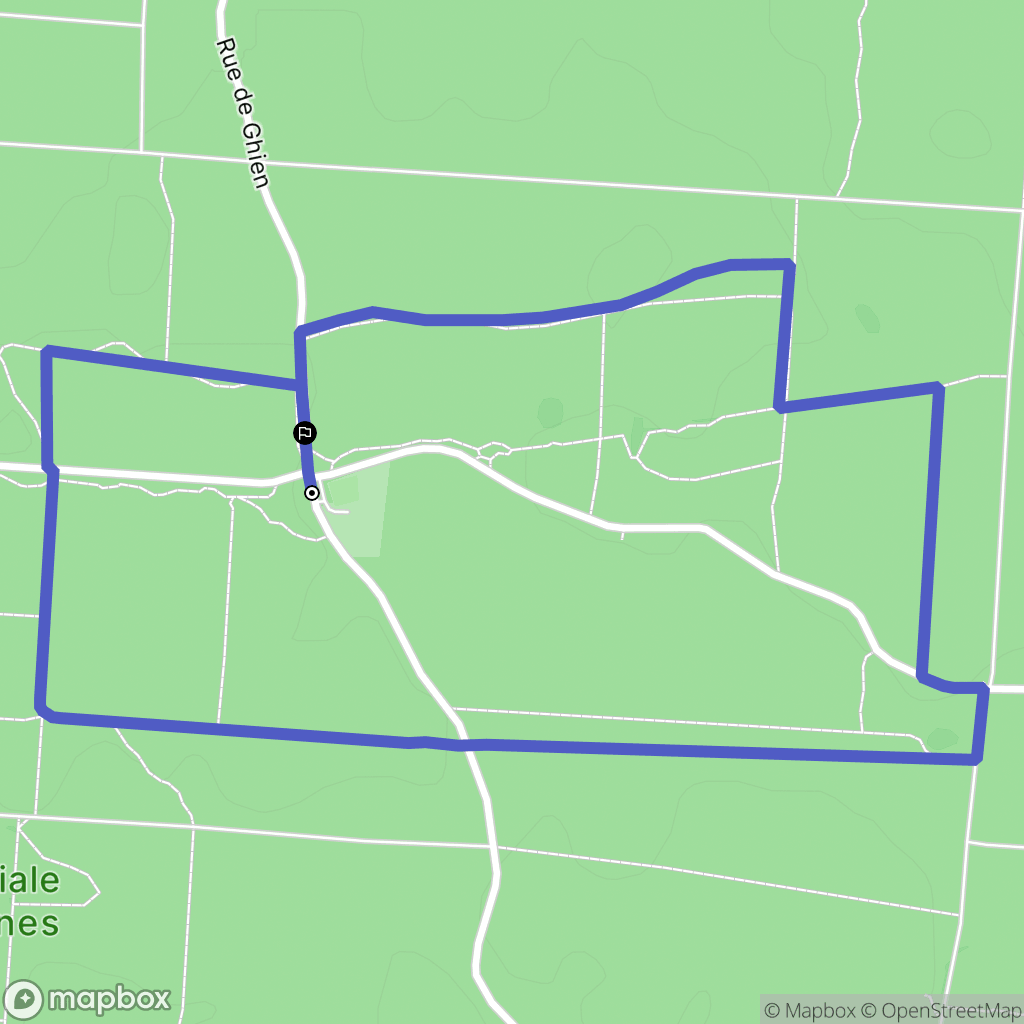 Beuvry-la-Forêt : carte du parcours de randonnée - France