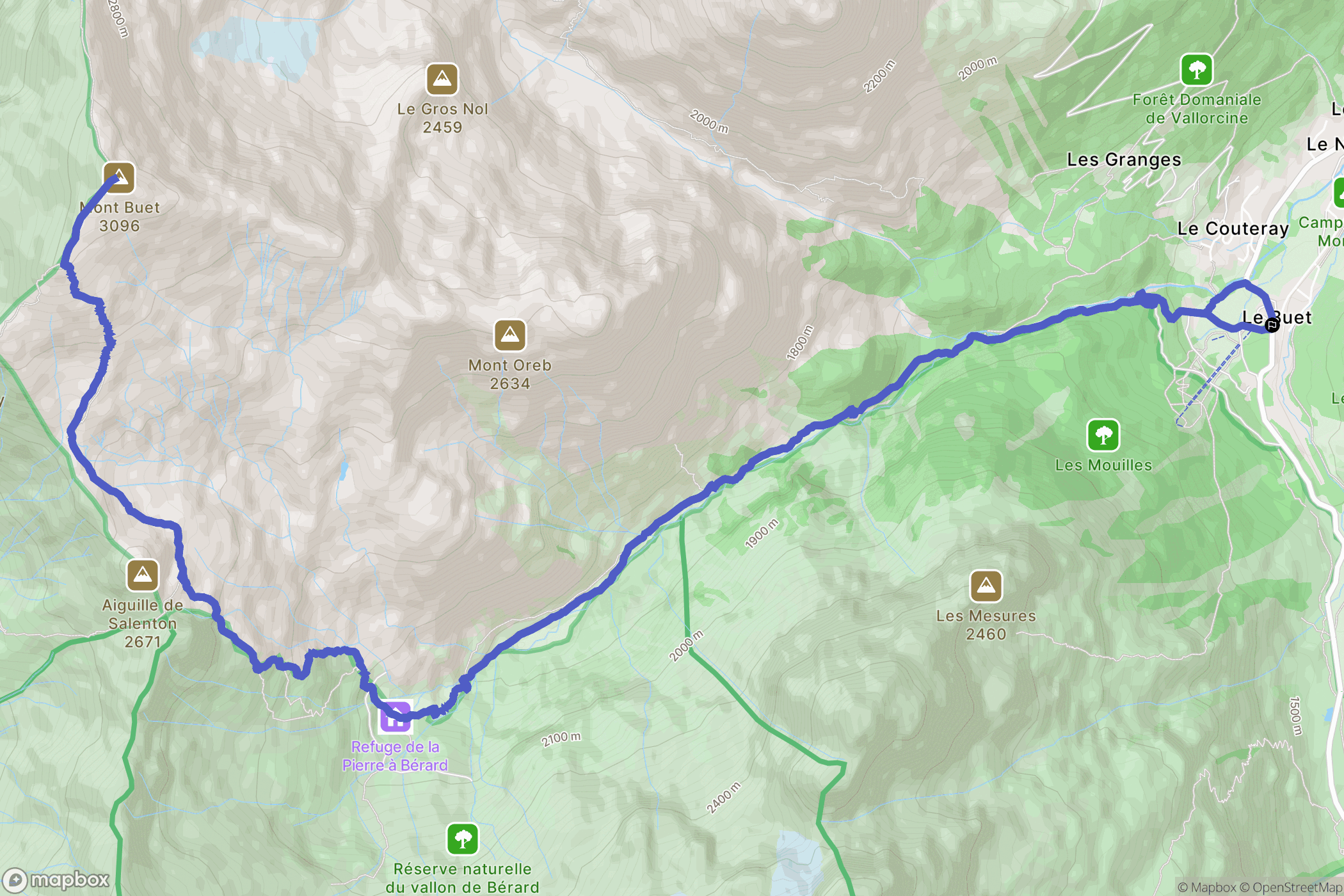 Vallorcine: routekaart voor buitenactiviteiten - France