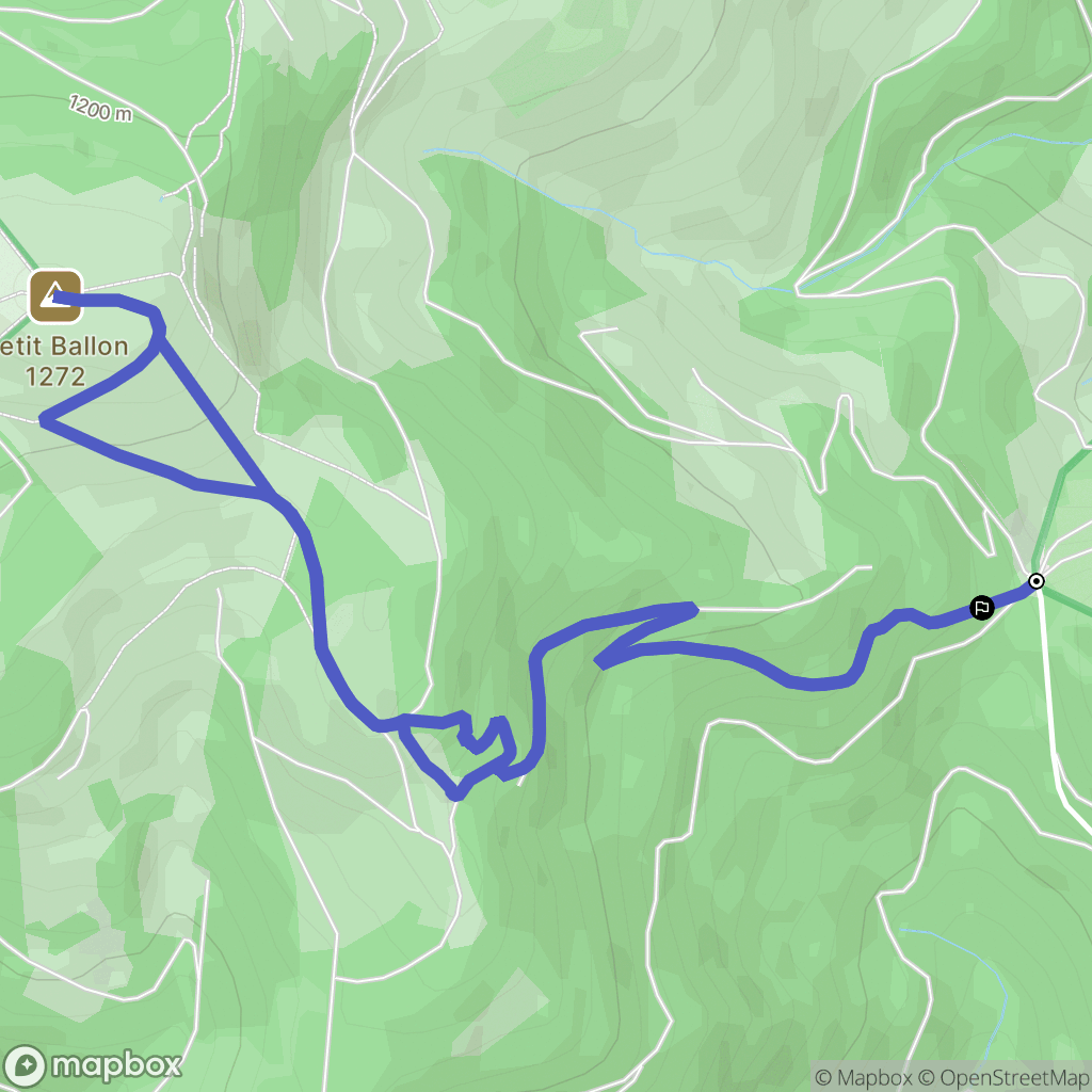 Wasserbourg : carte du parcours de randonnée - France