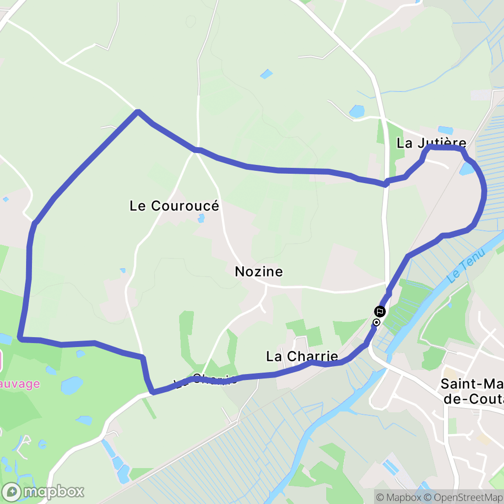 Port-Saint-Père : carte du parcours de randonnée - France