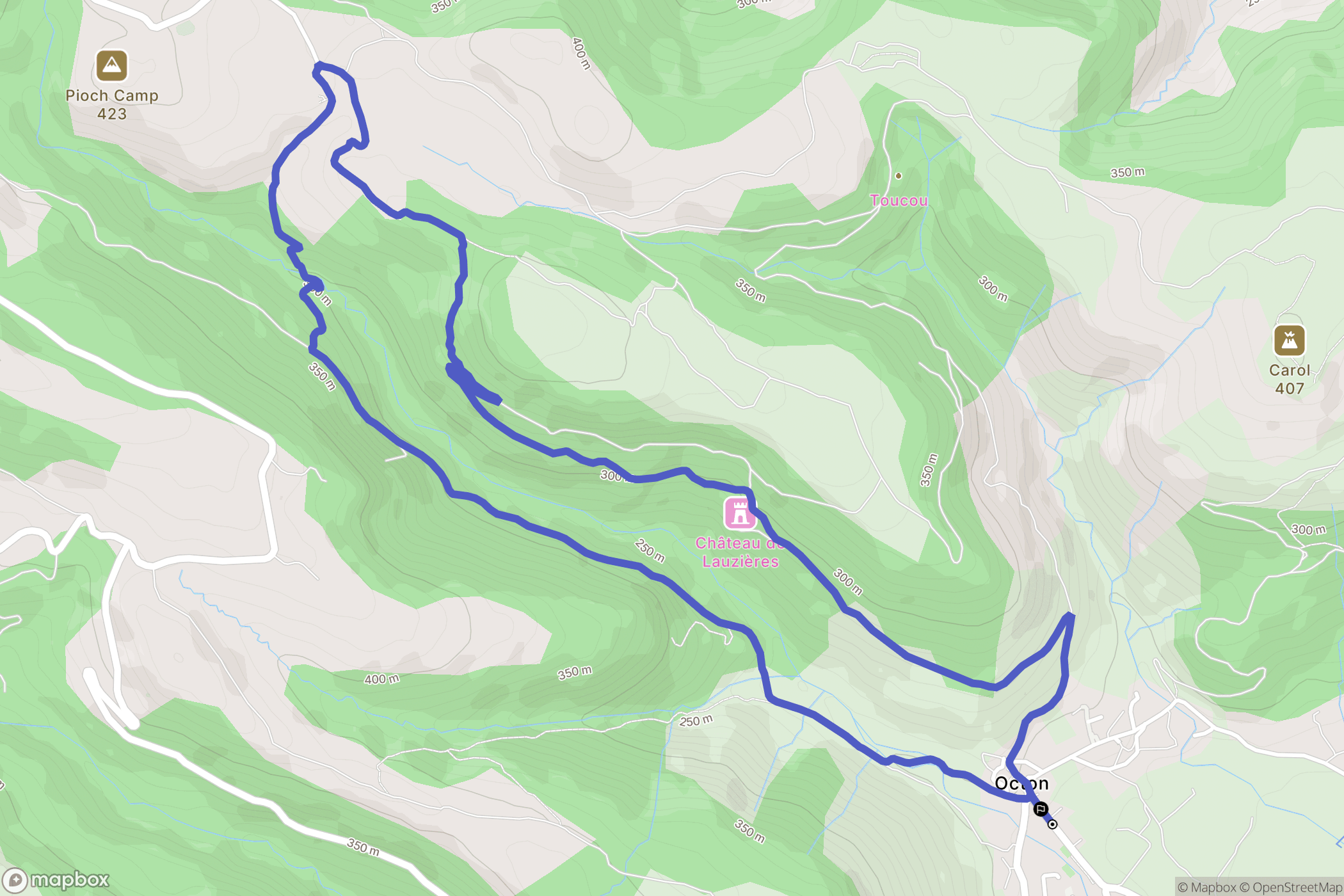 Octon: routekaart voor buitenactiviteiten - France