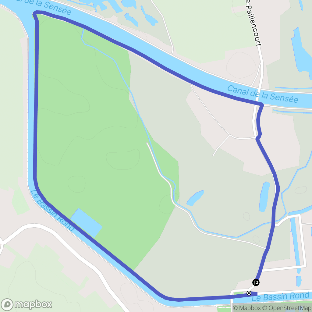 Paillencourt : carte du parcours de randonnée - France