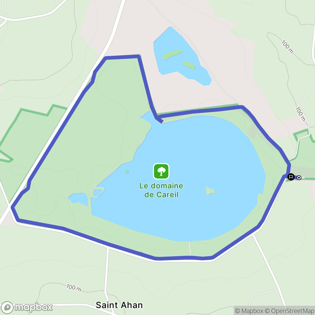 Iffendic : carte du parcours de randonnée - France