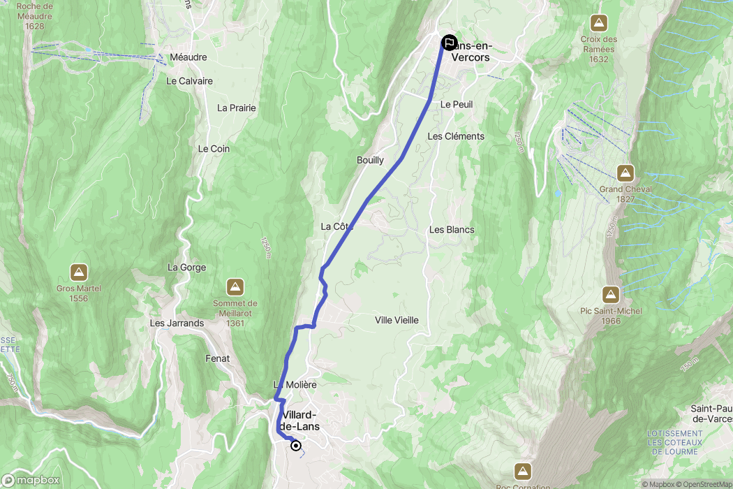 Villard-de-Lans: routekaart voor buitenactiviteiten - France