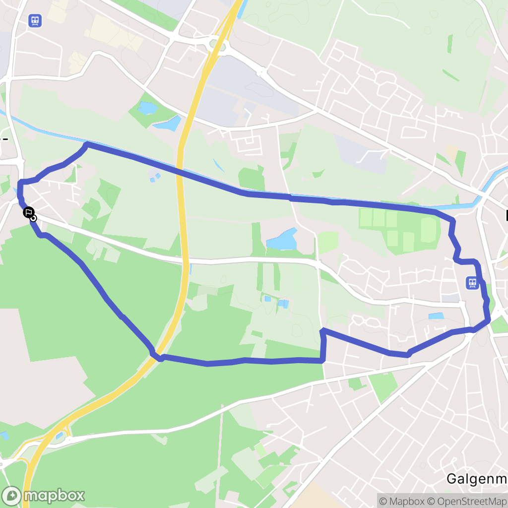 Schweighouse-sur-Moder : carte du parcours de randonnée - France