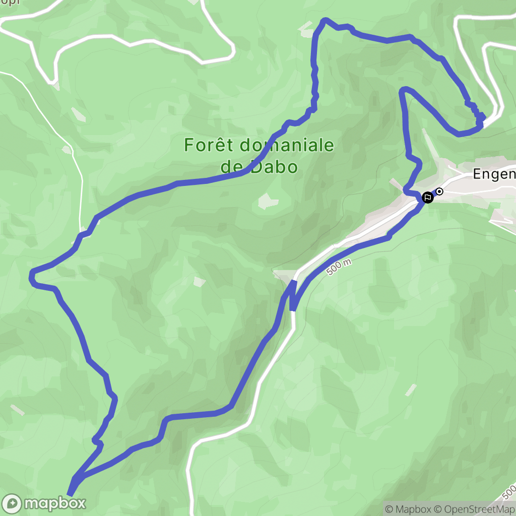 Wangenbourg-Engenthal : carte du parcours de randonnée - France