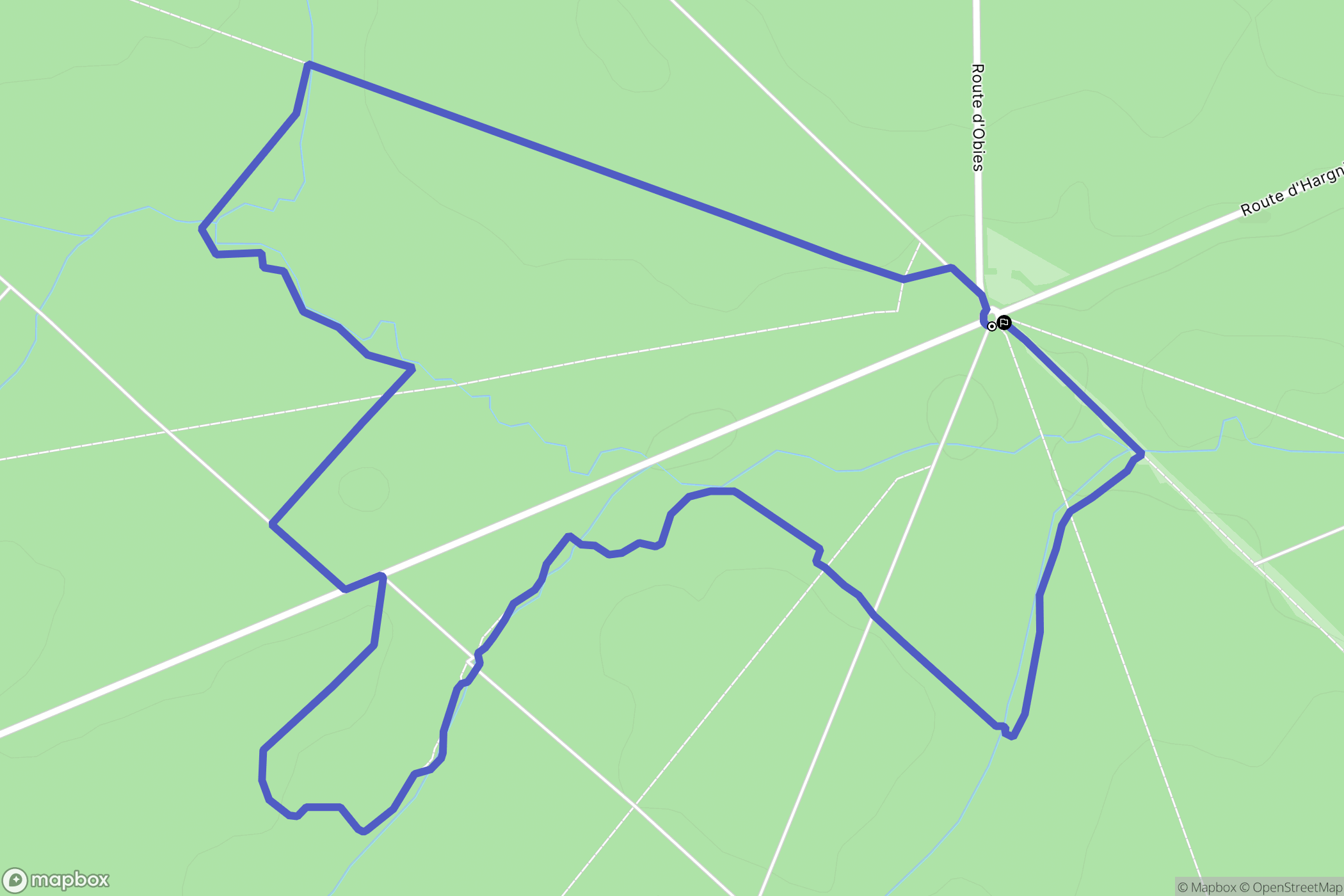 Locquignol : carte du parcours de randonnée - France