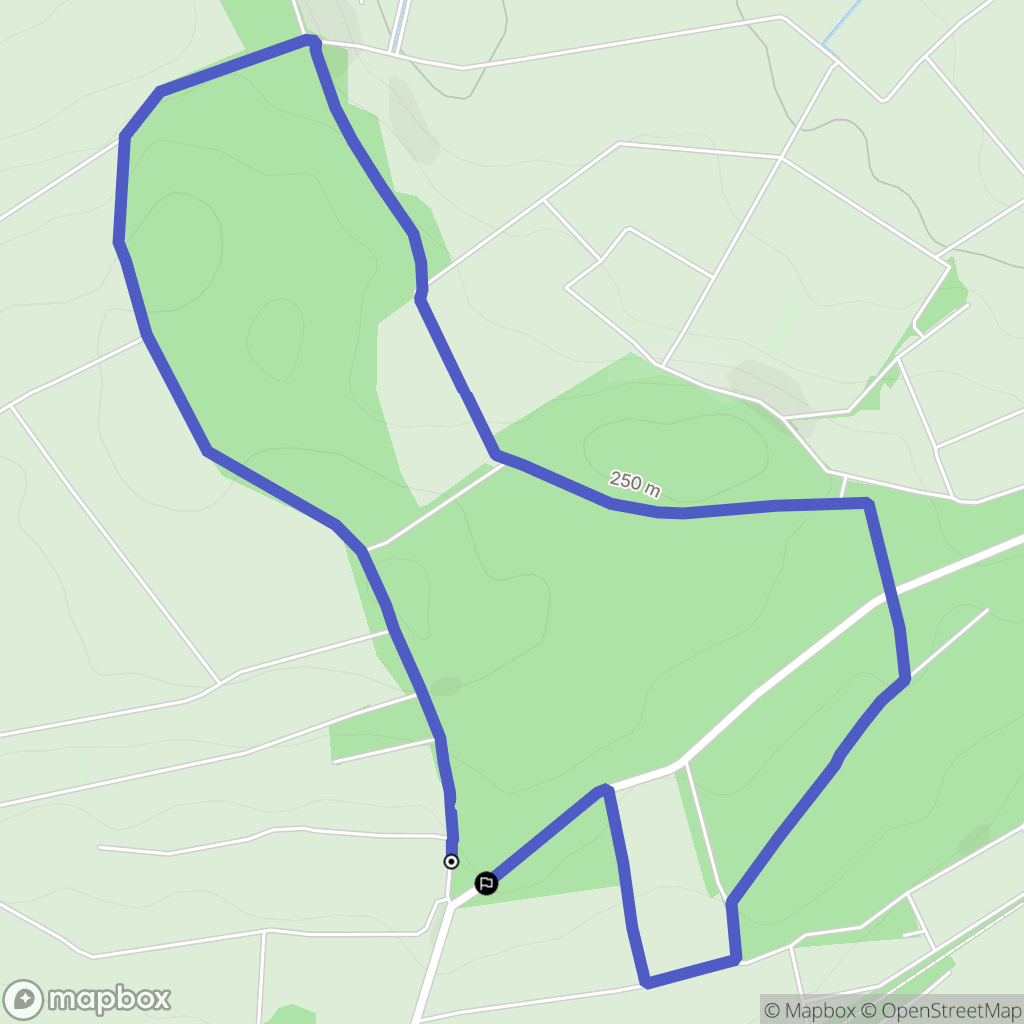 Bouxwiller : carte du parcours de randonnée - France