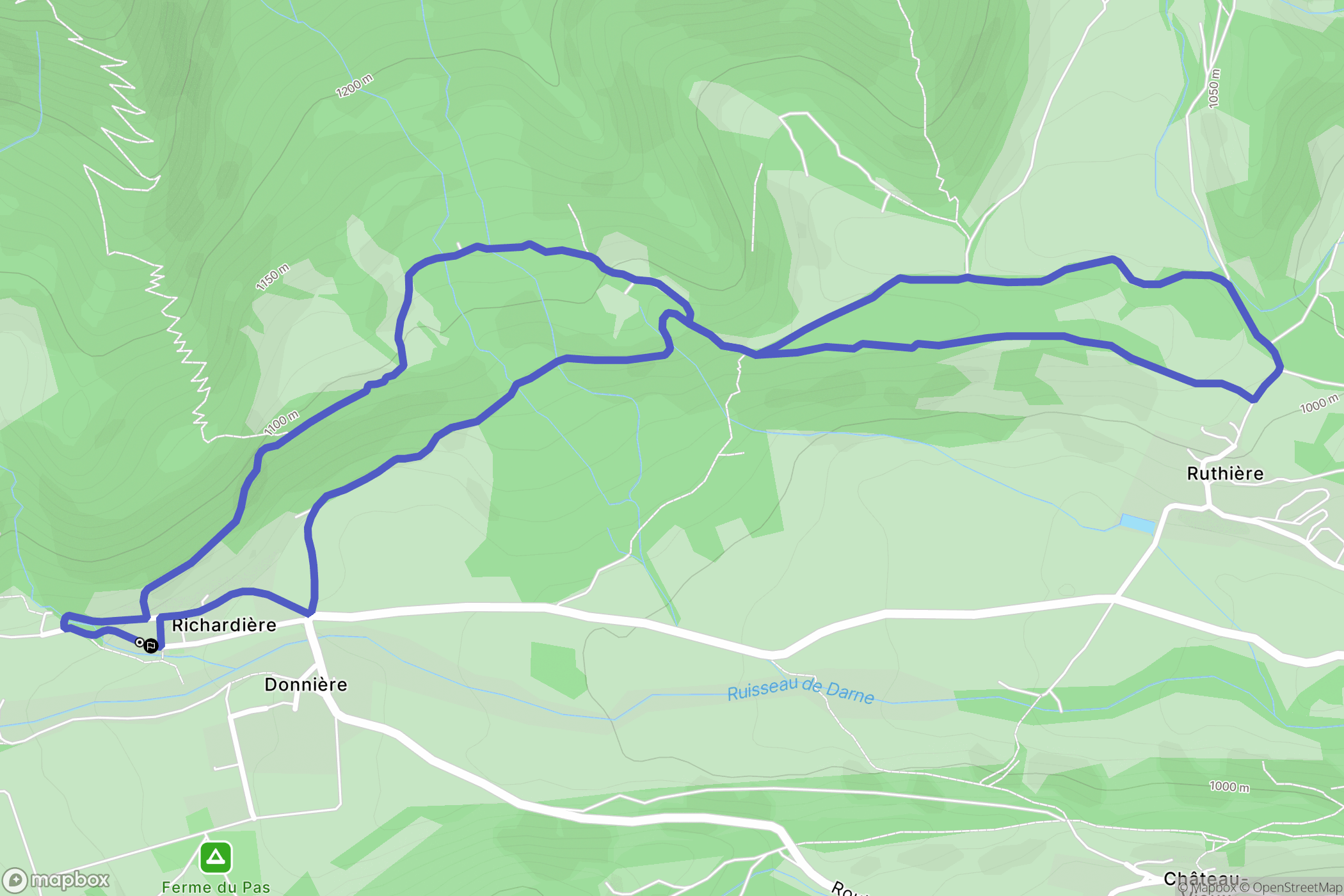 Chichilianne : carte du parcours de randonnée - France
