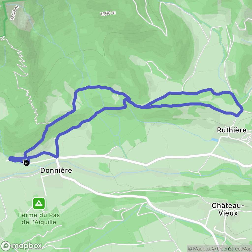 Chichilianne : carte du parcours de randonnée - France