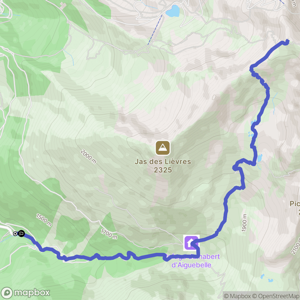 Les Adrets : carte du parcours de randonnée - France