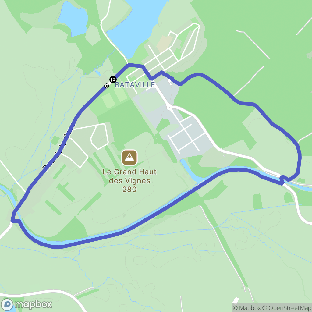 Moussey : carte du parcours de randonnée - France