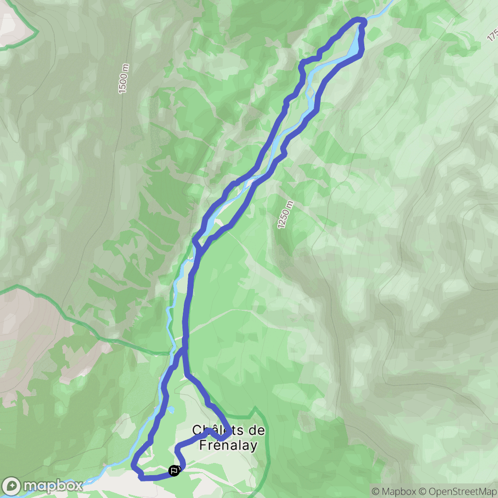 Sixt-Fer-à-Cheval : carte du parcours de randonnée - France