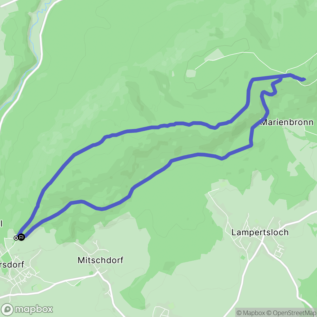 Gœrsdorf : carte du parcours de randonnée - France