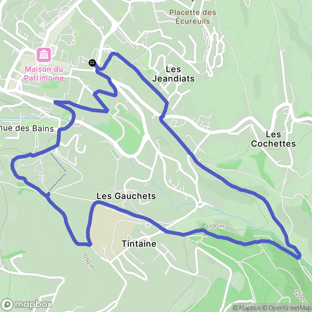 Villard-de-Lans : carte du parcours de randonnée - France