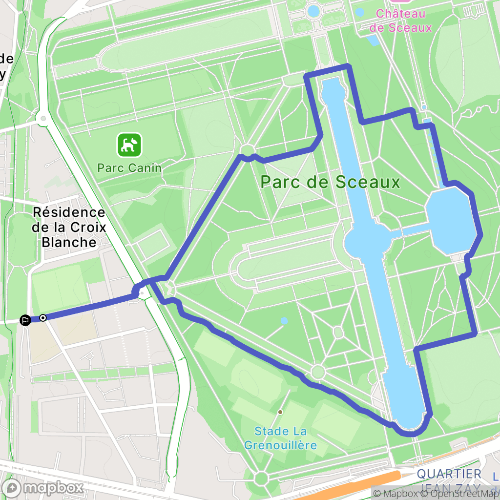Châtenay-Malabry : carte du parcours de randonnée - France