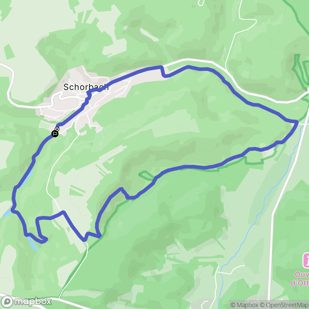 Schorbach : carte du parcours de randonnée - France