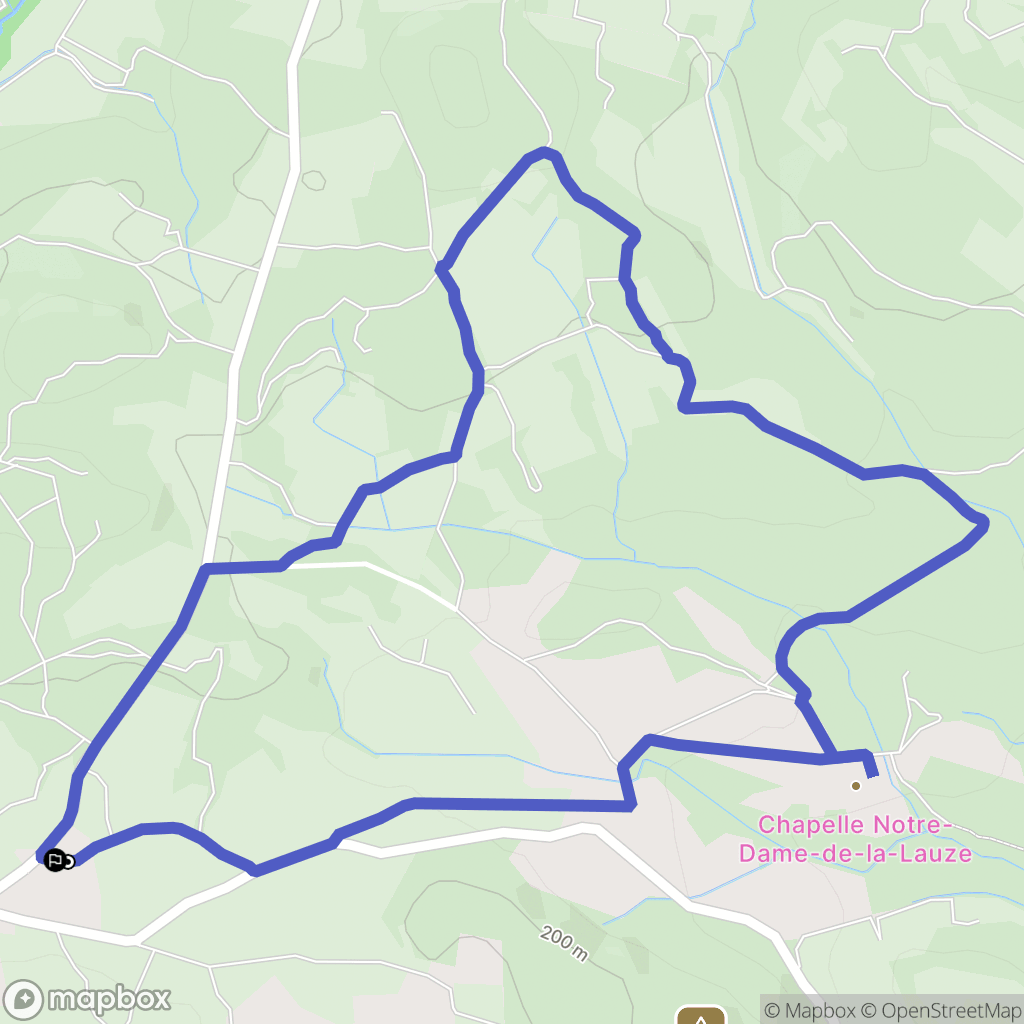 Villarzel-Cabardès : carte du parcours de randonnée - France