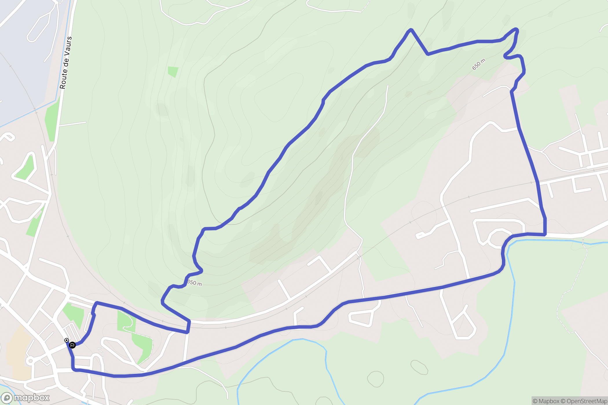 Arpajon-sur-Cère : carte du parcours de randonnée - France