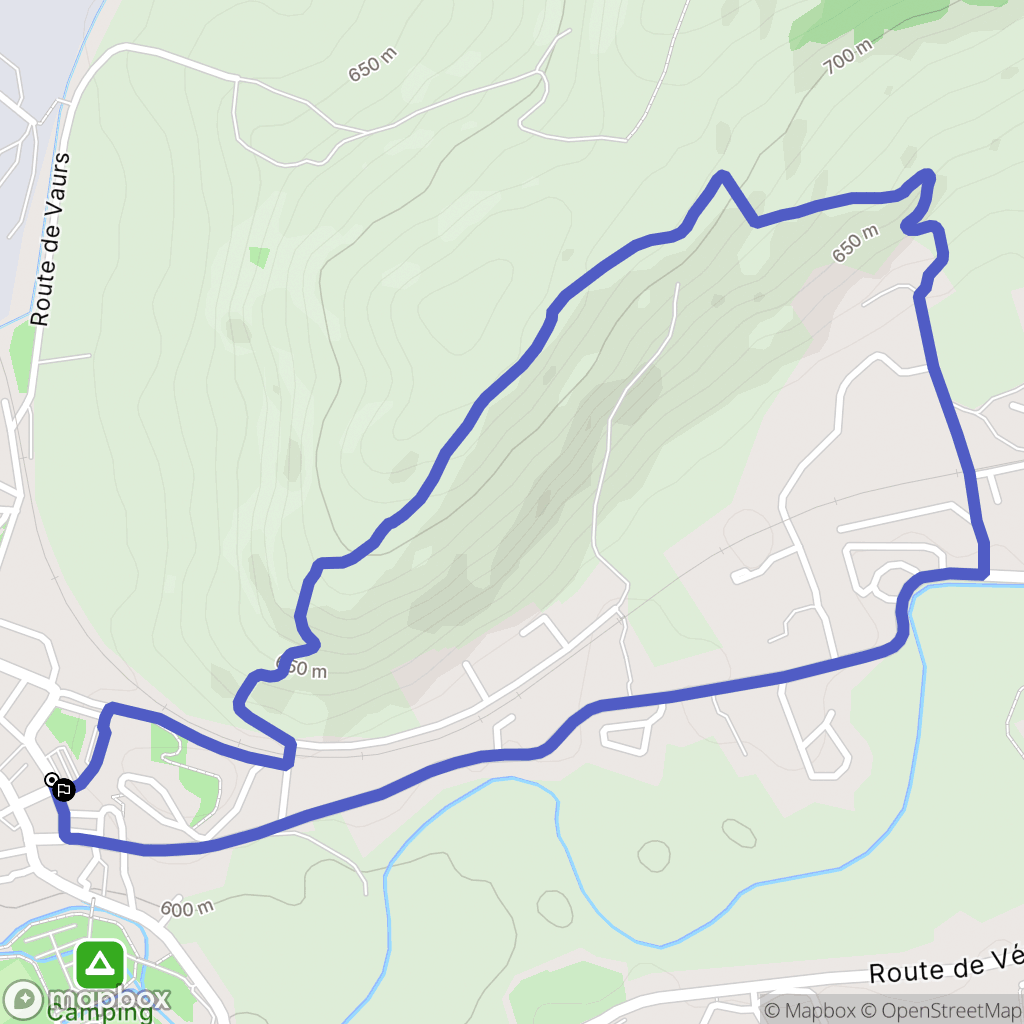 Arpajon-sur-Cère : carte du parcours de randonnée - France