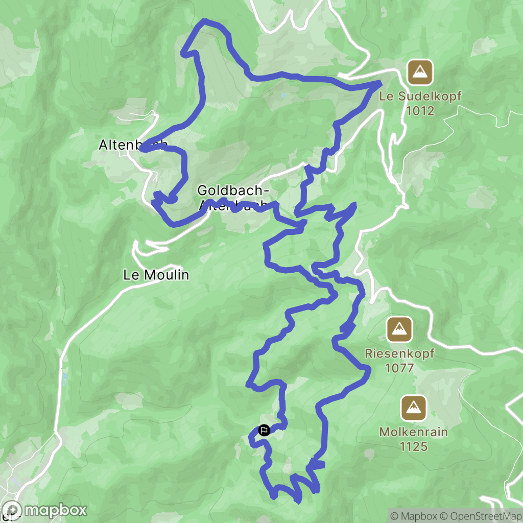 Willer-sur-Thur : carte du parcours de randonnée - France