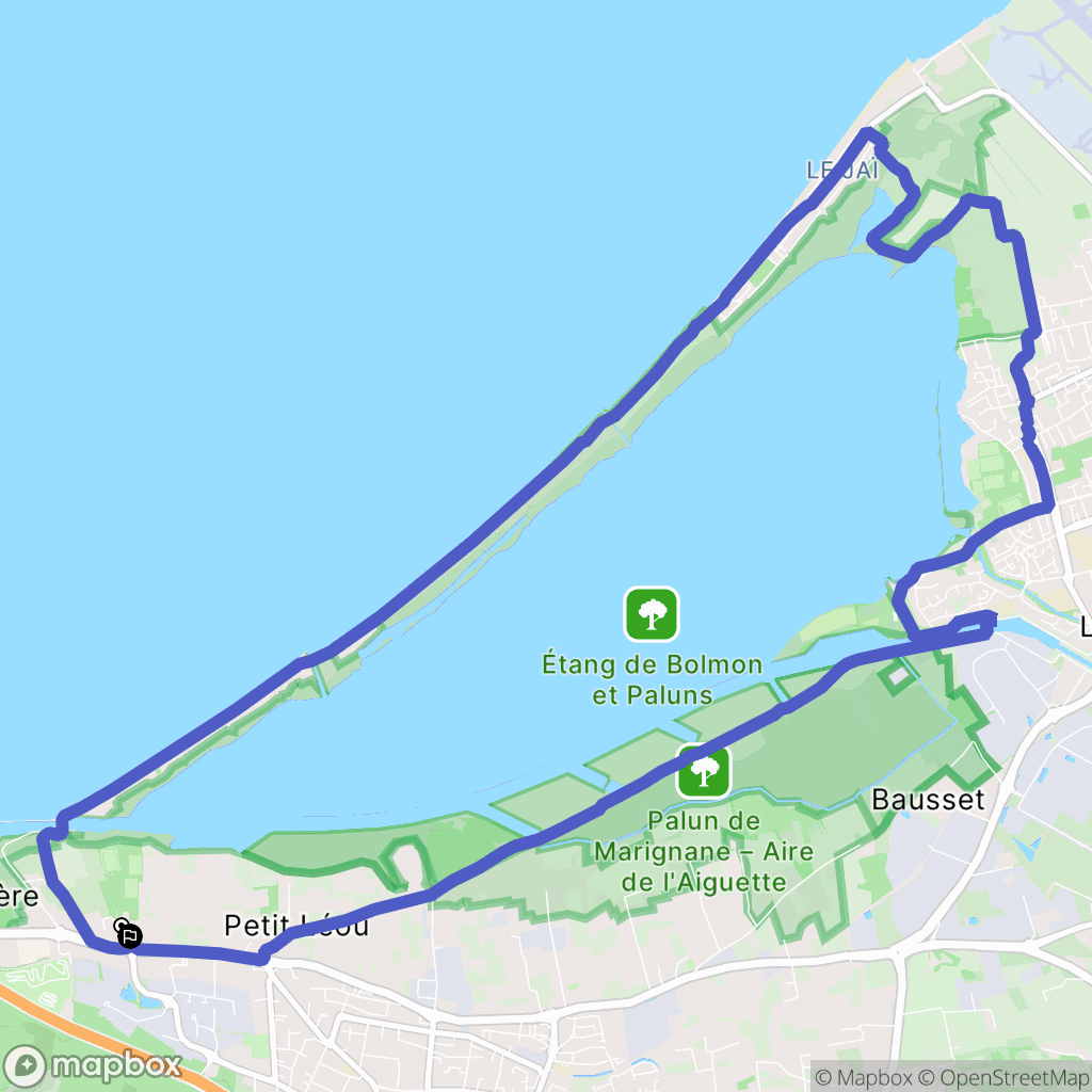 Châteauneuf-les-Martigues : carte du parcours de randonnée - France