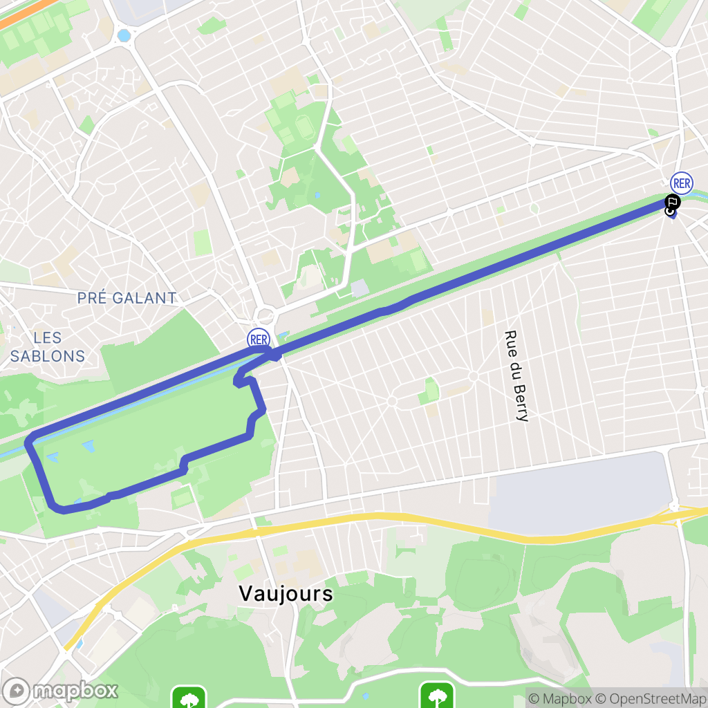 Villeparisis : carte du parcours de randonnée - France