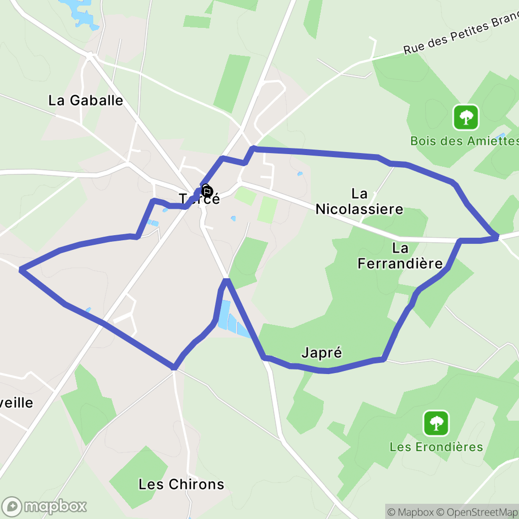 Tercé: routekaart voor buitenactiviteiten - France