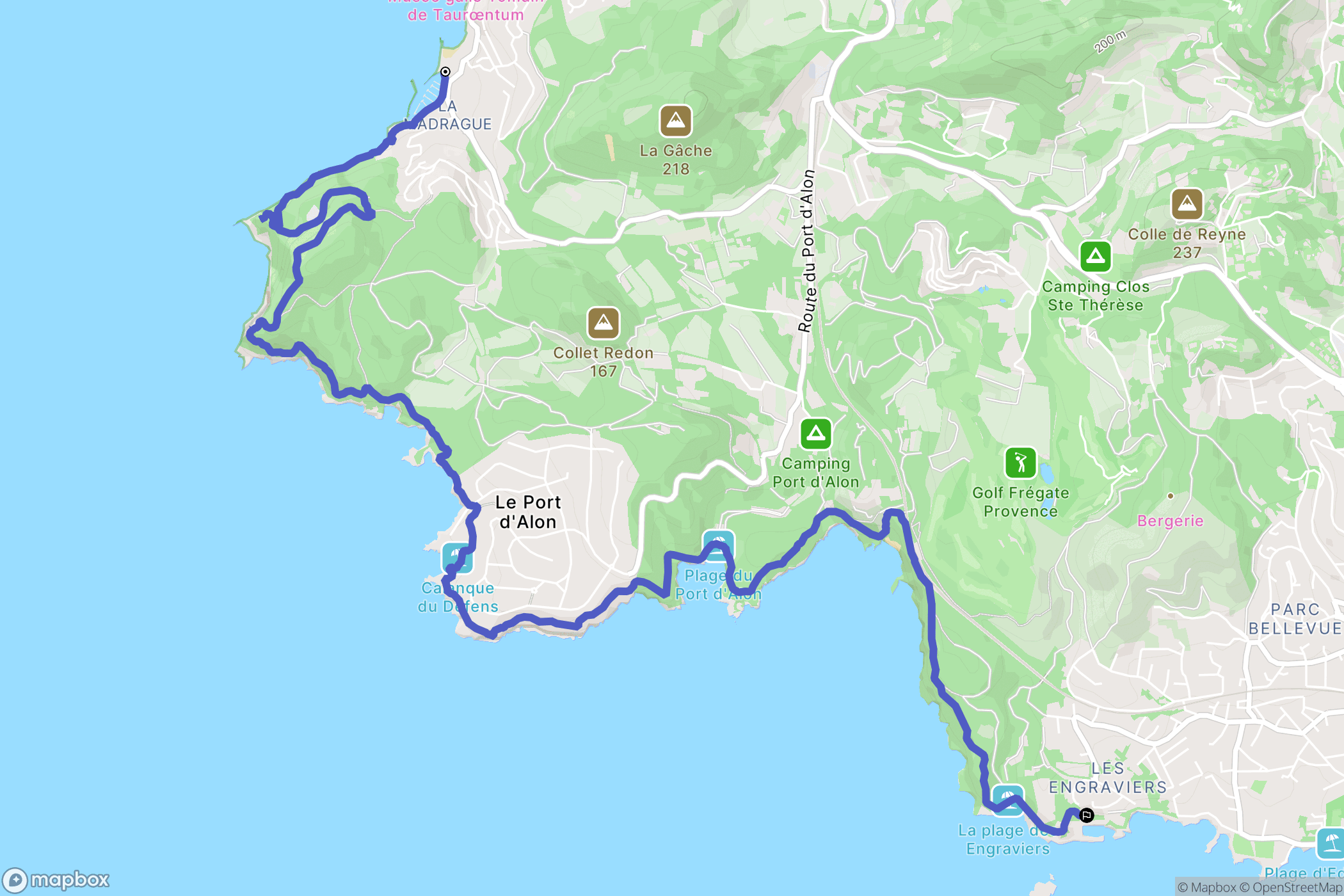 Saint-Cyr-sur-Mer: routekaart voor buitenactiviteiten - France