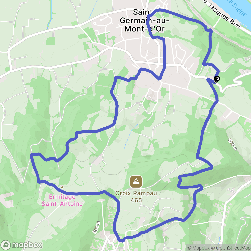 Saint-Germain-au-Mont-d'Or: routekaart voor buitenactiviteiten - France