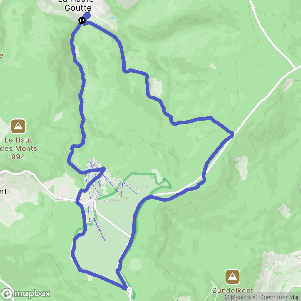 Natzwiller : carte du parcours de randonnée - France