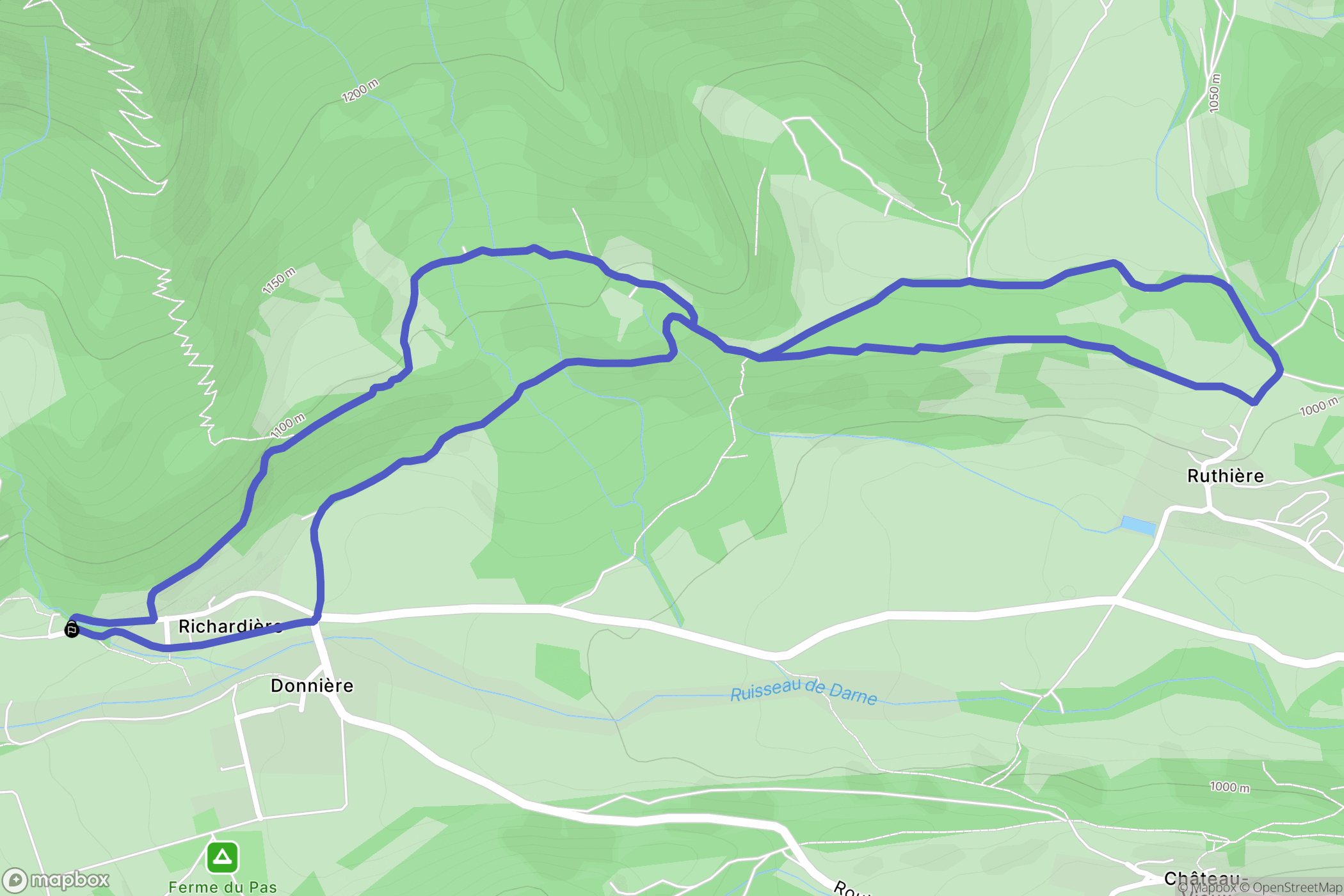 Chichilianne : carte du parcours de randonnée - France