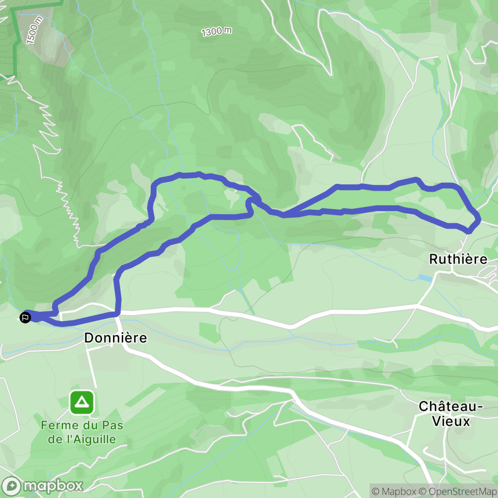 Chichilianne : carte du parcours de randonnée - France
