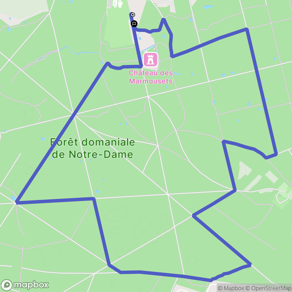 La Queue-en-Brie : carte du parcours de randonnée - France