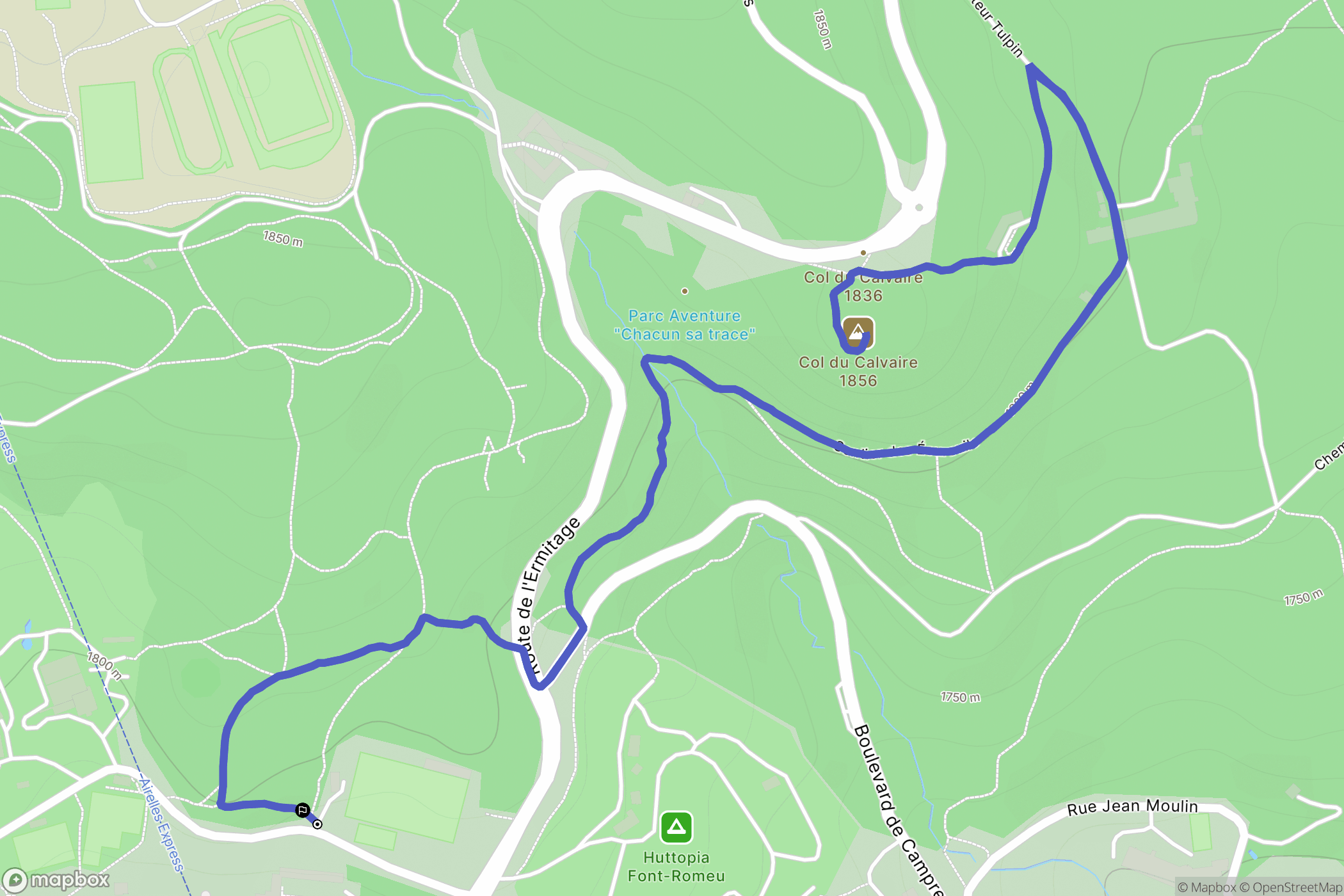 Font-Romeu-Odeillo-Via: routekaart voor buitenactiviteiten - France