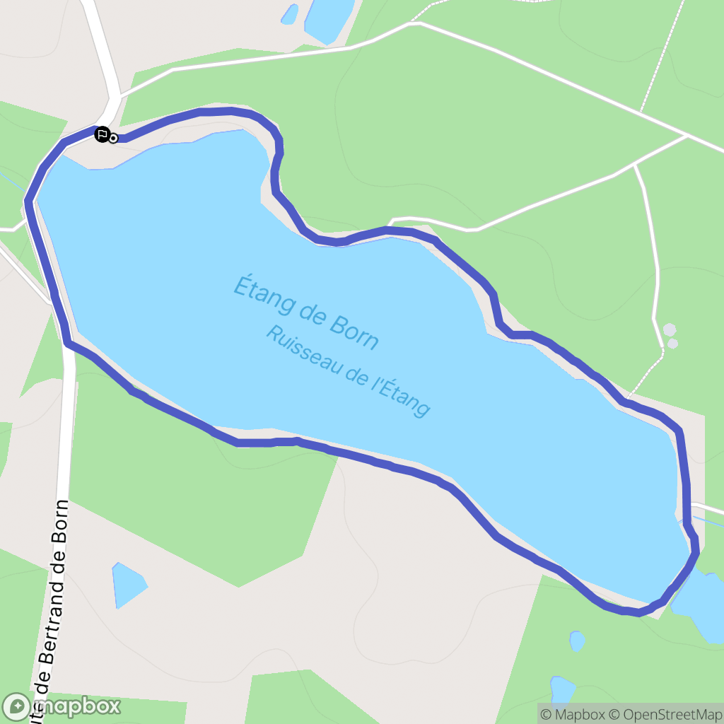 Salagnac : carte du parcours de randonnée - France