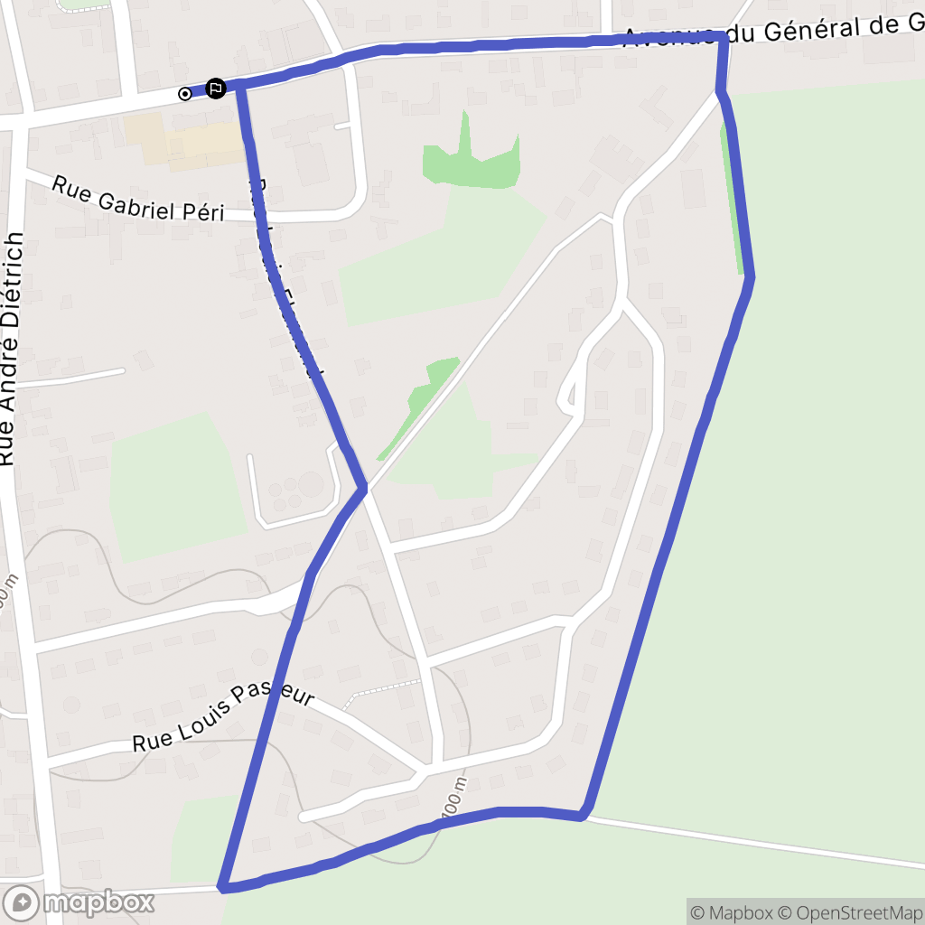 Etreillers : carte du parcours de randonnée - France